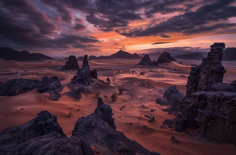 Sonnenkuss für die Wüste von fernlichtsicht