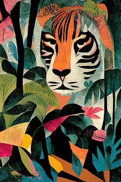 Jungle Tiger by treechild .