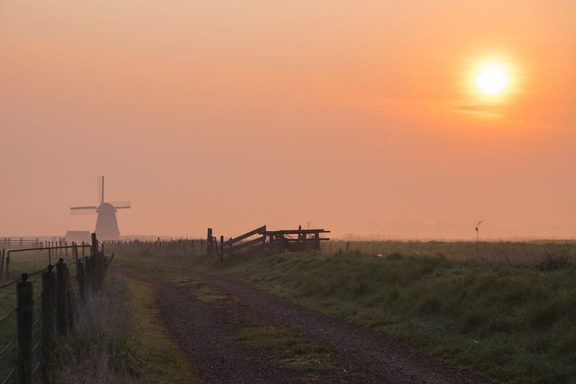 Zonsopkomst langs de Wimmenummervaart von Dirk Sander