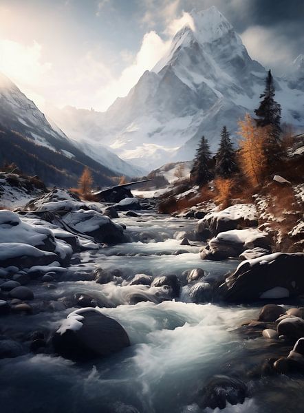 Sonnenaufgang über den Rocky Mountains von fernlichtsicht