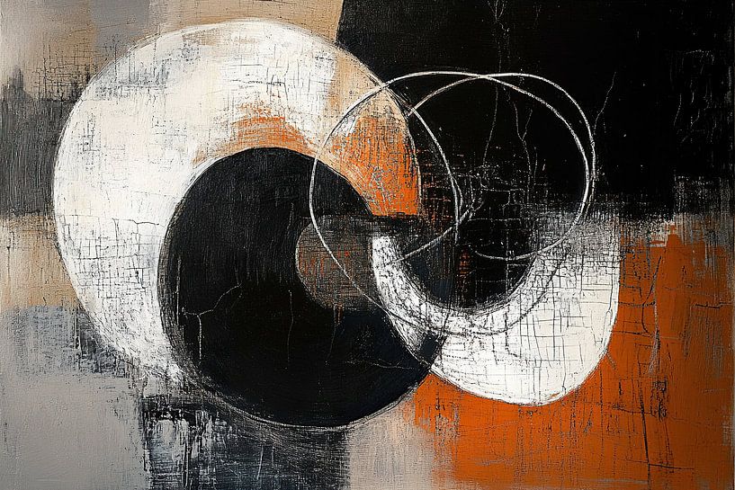 Geometric Abstract | Shadows and Light Dance by Zen and More
