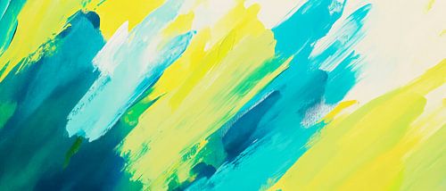 Peinture abstraite colorée