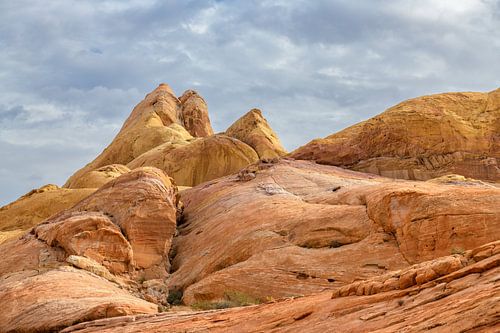 The White Domes, een rotsformatie in The Valley of Fire