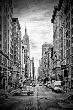 NEW YORK CITY 5th Avenue | Monochrom von Melanie Viola