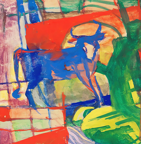 Abstraction du Cavalier bleu