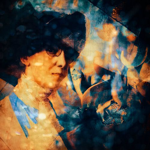 Zo ver weg, peinzend over haar dag.