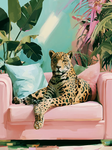Leoparden-Wohnzimmer