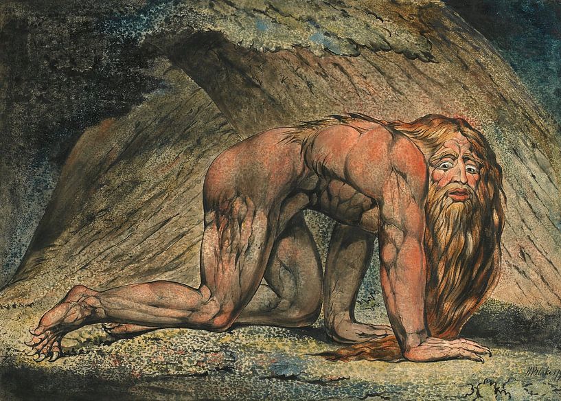 William Blake. Nebuchadnezzar by 1000 Schilderijen