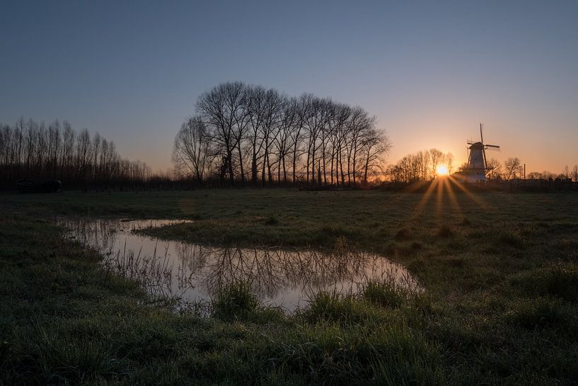 Mill The Butterfly at sunrise by Moetwil en van Dijk - Fotografie