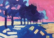 Trees in blue and pink by Nop Briex thumbnail