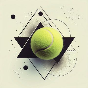 Tennisbal abstractie van Poster Art Shop