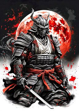 Samurai Warrior Moonlight by Vicky Hanggara