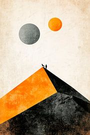 Harmony of colours: Peaks and suns by Poster Art Shop