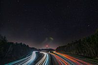 Snelweg bij nacht