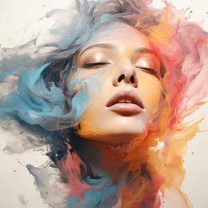 Bunte Träume in Aquarell