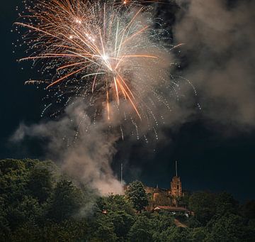 Mei markt vuurwerk van de stad Landstuhl van Patrick Groß