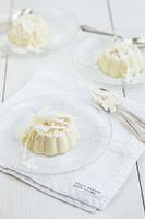 Panna cotta van witte chocolade & kokos