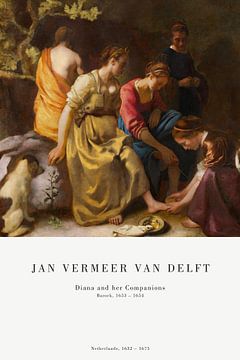 Jan Vermeer - Diana en haar vrienden van Old Masters