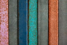 Coloured metal plates, industrial look by Sia Windig