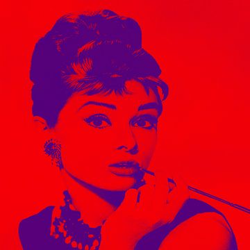 Audrey Hepburn van Kathleen Artist Fine Art
