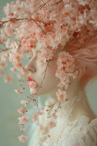 Fleur de cerisier en soie