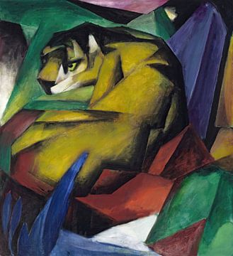 Tijger (1913) van Franz Marc van Peter Balan