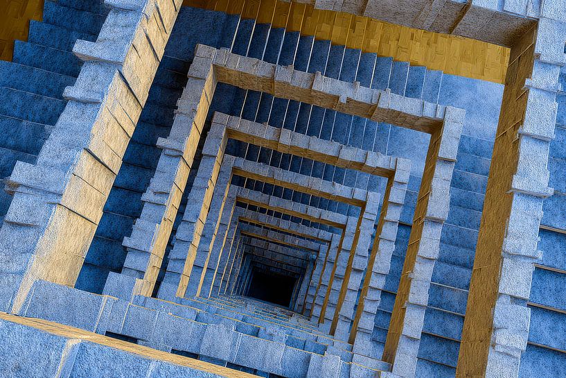représentation graphique de maisons et d'escaliers par Egon Zitter