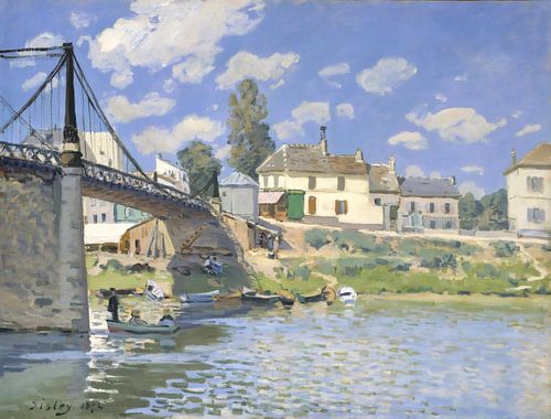 Die Brücke von Villeneuve-la-Garenne - Alfred Sisley