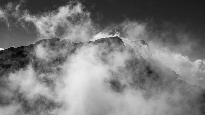 Hochkönig in the clouds by Christian Peters