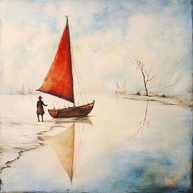 Abstract bootje van LidyStuit