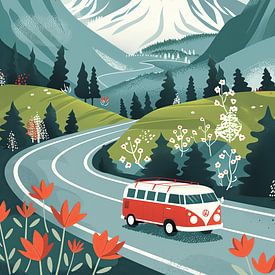 Road trip in the mountains by Lauren Wilde