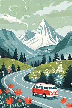 Road trip dans les montagnes