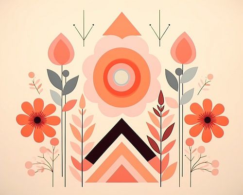 Bloem Abstract | Symmetrie