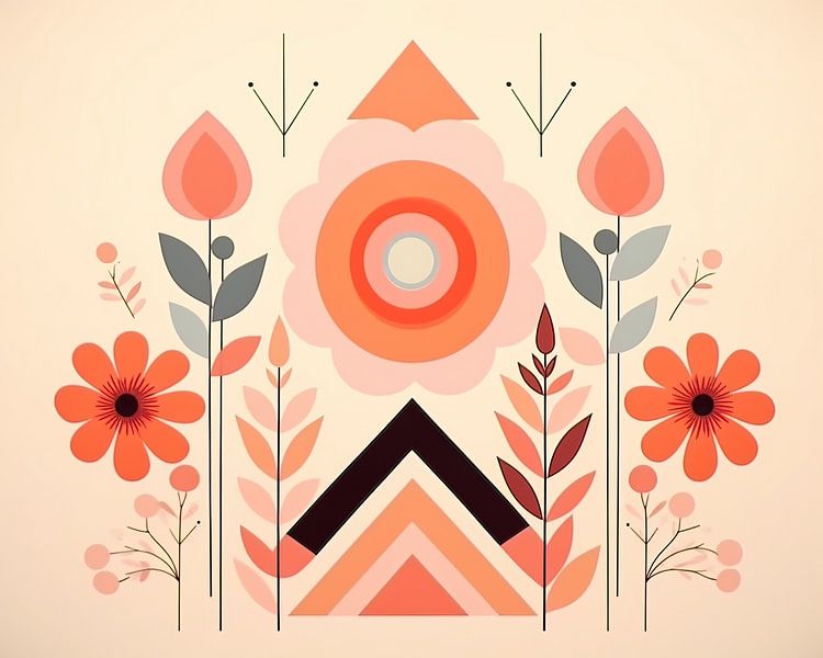 Flower Abstract | Symmetry by Abstract Painting