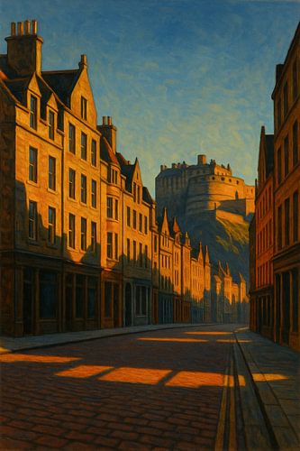 Gouden Edinburgh Avond - De Schaduw van het Kasteel
