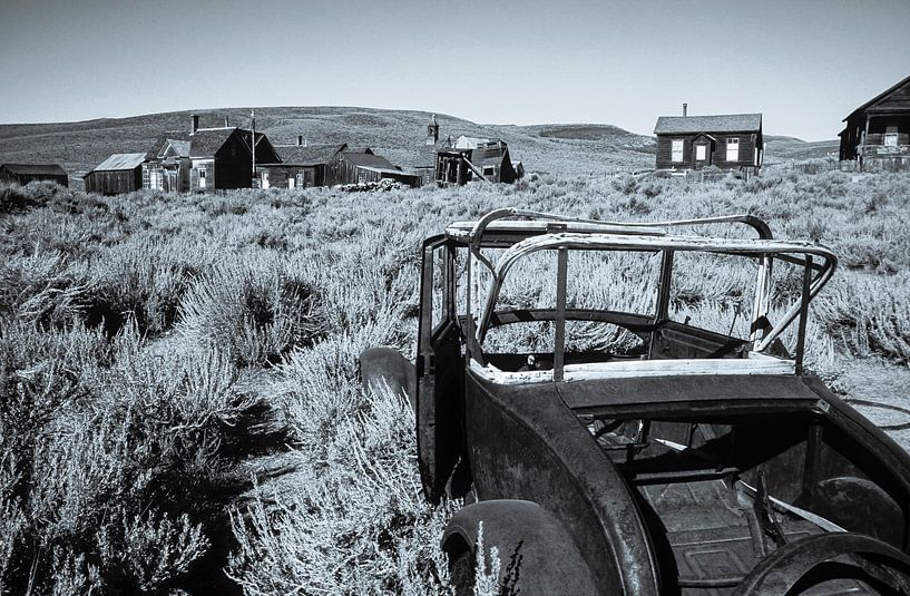 Ghost town Bodie in California - Analogue B/W photography by Werner Dieterich