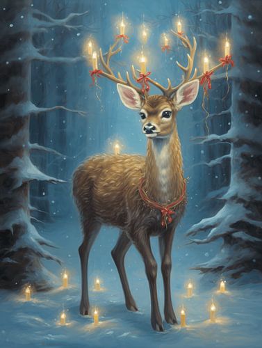 Deer in Festive Style