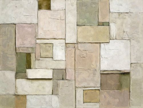 Rustige Compositie in Zand en Salie