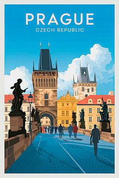 Praag, Tsjechië. van Poster Art Shop