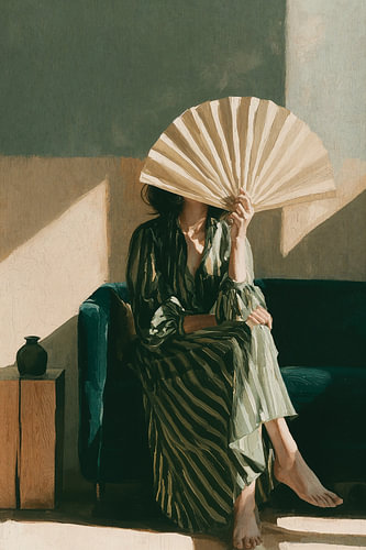 La femme avec le ventilateur n° 2