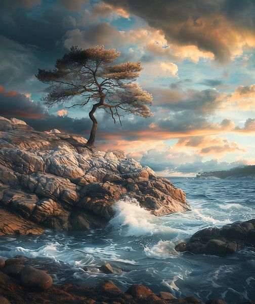 Rauhe Küstenwächter von fernlichtsicht