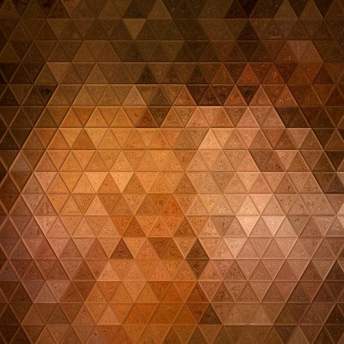 Mozaïek driehoek bruin #mosaic