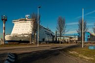 Cruiseschip in de Haven va Rotterdam van Brian Morgan thumbnail