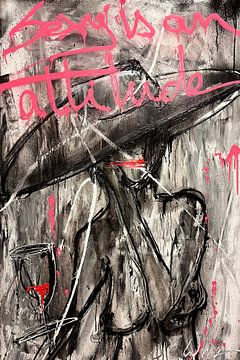 Sexy is an attitude - by Geoffrey Wijn (Wine) by Geoffrey Wijn - WINE ART GALLERY