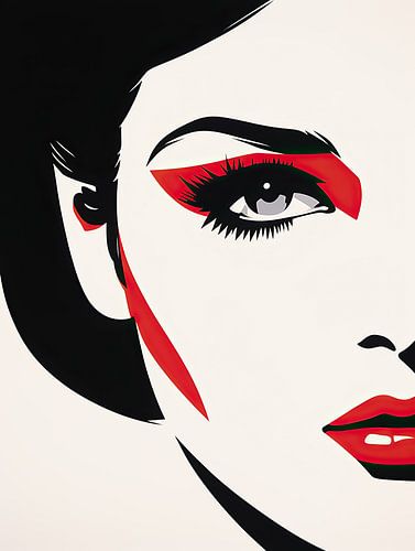 Abstract female face