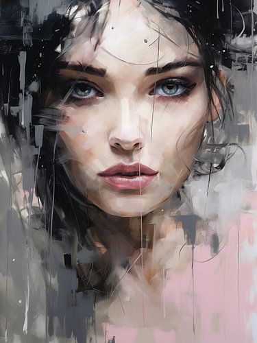 Modernes abstraktes Porträt