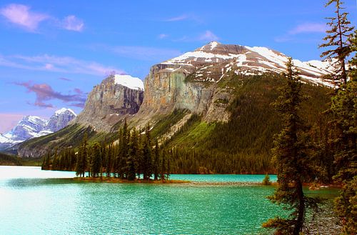 Maligne Lake in de Rocky Mountains
