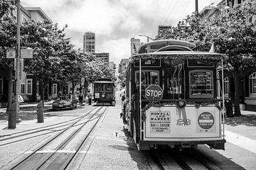 Dekorierte Straßenbahn San Francisco von Monique Tekstra-van Lochem