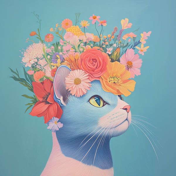 Blume Purr-ade von PixelMint.