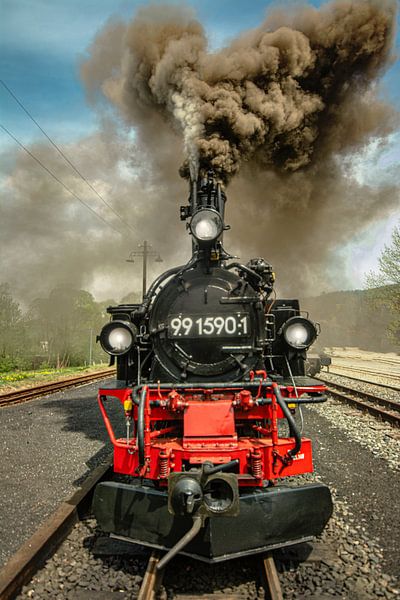 Museum railway Erzgebirge Preßnitztalbahn by Johnny Flash